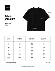 Warning Clothing - Even Handed Boxy Tees | Black, Navy, Army, Grey