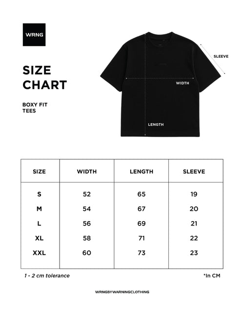 Warning Clothing - Even Handed Boxy Tees | Black, Navy, Army, Grey