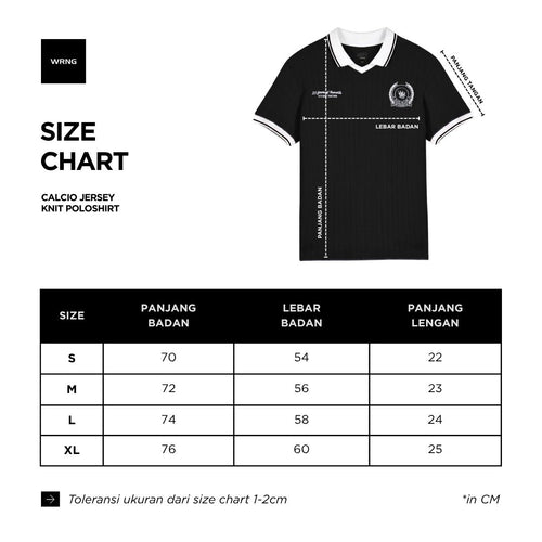 Warning Clothing - Calcio Football Jersey Poloshirt| Black, Navy, Red, Mocca