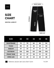 Warning Clothing - Decoton Loose Fit Straight Twill Chinos Hitam, Abu Tua, Army, Mocca, Cream