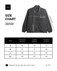 Warning Clothing - Straven Boxy Worker Jacket | Black, Stone Grey, Oxford Blue, Caramel Cafe