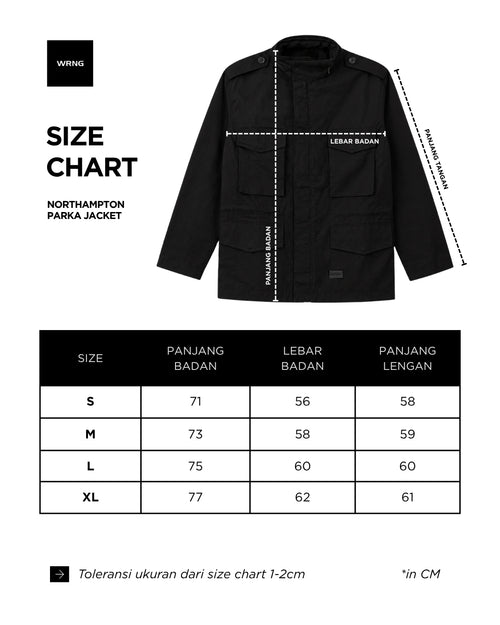 Warning Clothing - Northampton Parka Jacket Black & Army