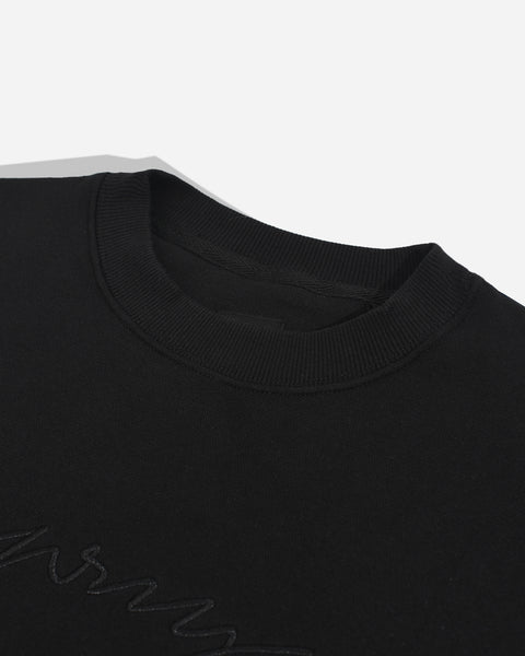 Warning Clothing - Marksign Crewneck Basic Sweatshirt Sweater Pria Hitam, Navy