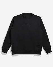 Warning Clothing - Marksign Crewneck Basic Sweatshirt Sweater Pria Hitam, Navy