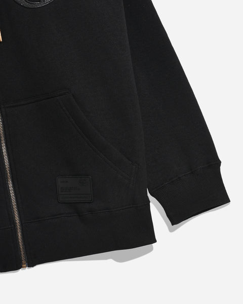 Warning Clothing - Tergo Hoodie Zipper Graphic Sweater| Black & Dark Grey