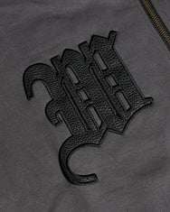 Warning Clothing - Tergo Hoodie Zipper Graphic Sweater| Black & Dark Grey