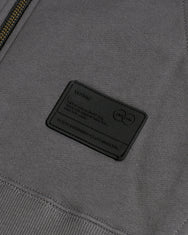Warning Clothing - Tergo Hoodie Zipper Graphic Sweater| Black & Dark Grey
