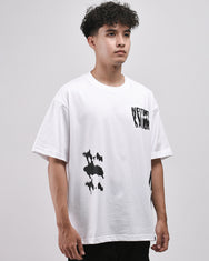 Warning Clothing - The Veil Boxy Fit 20s Graphic Tees Black & White