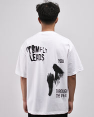 Warning Clothing - The Veil Boxy Fit 20s Graphic Tees Black & White