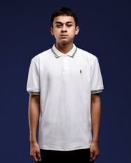 Warning Clothing - Treline Polo Shirt | Black, Navy, Toffee, Mineral Blue, Cream, White