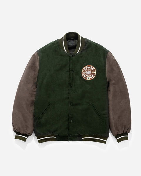 Warning Delicious Varsity Jacket