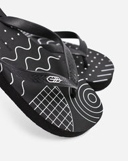 Warning Clothing - Whitche, Geome, Megadot Flip Flop Sandals