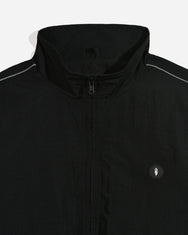 Warning Clothing - Graphite 1 Tracksuit Crinkle Jaket & Celana Sportwear Strip Black