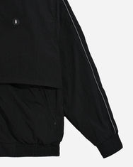 Warning Clothing - Graphite 1 Tracksuit Crinkle Jaket & Celana Sportwear Strip Black