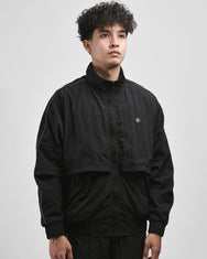 Warning Clothing - Graphite 1 Tracksuit Crinkle Jaket & Celana Sportwear Strip Black