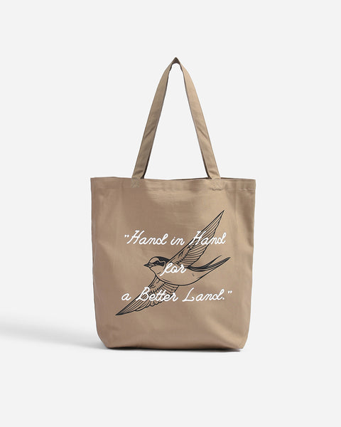 Warning Clothing - Hand In Hand Tote Bags
