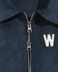 Warning Clothing - Risen Corduroy Work Jacket Dark Brown & Steel Blue