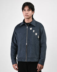 Warning Clothing - Risen Corduroy Work Jacket Dark Brown & Steel Blue