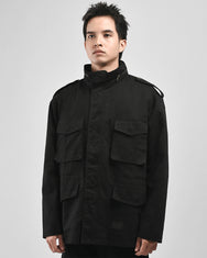 Warning Clothing - Northampton Parka Jacket Black & Army