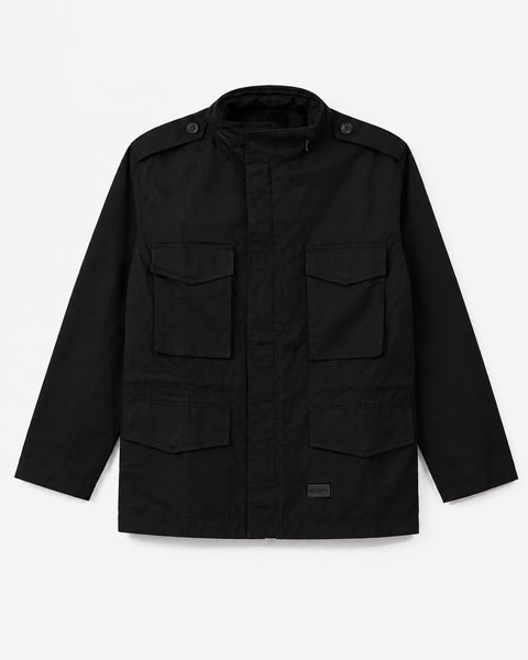 Warning Clothing - Northampton Parka Jacket Black & Army