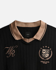 Warning Clothing - Mezzala Football Jersey Poloshirt | Black, Cream