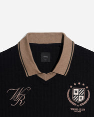 Warning Clothing - Mezzala Football Jersey Poloshirt | Black, Cream