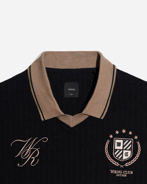 Warning Clothing - Mezzala Football Jersey Poloshirt | Black, Cream