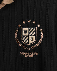 Warning Clothing - Mezzala Football Jersey Poloshirt | Black, Cream
