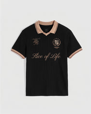 Warning Clothing - Mezzala Football Jersey Poloshirt | Black, Cream