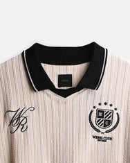 Warning Clothing - Mezzala Football Jersey Poloshirt | Black, Cream