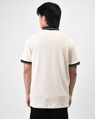 Warning Clothing - Mezzala Football Jersey Poloshirt | Black, Cream