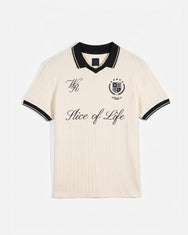 Warning Clothing - Mezzala Football Jersey Poloshirt | Black, Cream