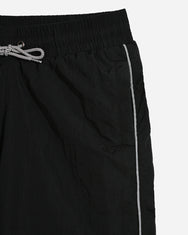 Warning Clothing - Graphite 1 Tracksuit Crinkle Jaket & Celana Sportwear Strip Black