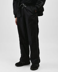 Warning Clothing - Graphite 1 Tracksuit Crinkle Jaket & Celana Sportwear Strip Black