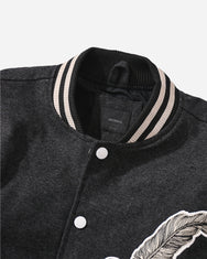 Warning Clothing - Pride Varsity Jacket Black & Brown