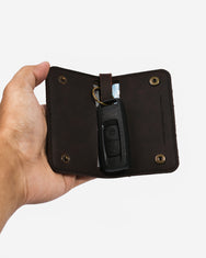 Warning Clothing - Raize Key Chain Wallet Black, Dark Brown