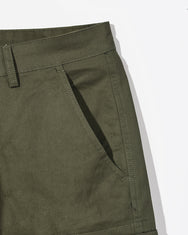 Warning Clothing - Decoton 2.437 - 2.440 Non Stretch Short Cargo Regular Fit | Black, Army, Mocca, Cream