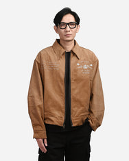 Warning Clothing - The Limits Worker Jacket | Navy,Brown