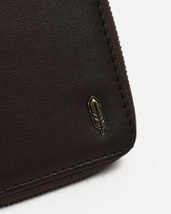 Warning Clothing - Vault Zip Black, Dark Brown | Zipper Keychain Wallet