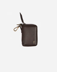 Warning Clothing - Vault Zip Black, Dark Brown | Zipper Keychain Wallet