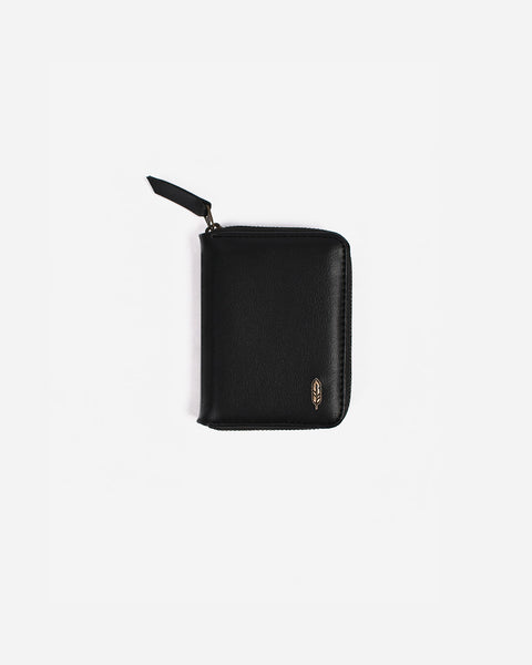 Warning Clothing - Koshka Zipper Card Holder Wallet Black