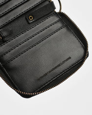 Warning Clothing - Vault Zip Black, Dark Brown | Zipper Keychain Wallet