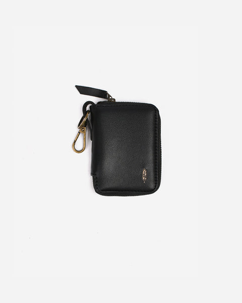Warning Clothing - Vault Zip Black, Dark Brown | Zipper Keychain Wallet