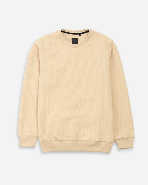 Checks Crewneck Sweatshirt Checkered Cream – 8&9 Clothing Co.