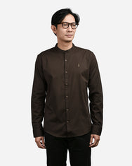 Warning Heap 1 Mandarin Collar Shirt