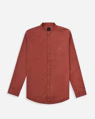 Warning Heap 2 Mandarin Collar Shirt